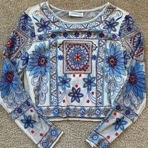 Zara embellished top